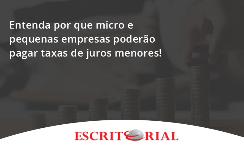 Entenda Por Que Micro E Pequenas Empresas Poderão Pagar Taxas De Juros Menores Escritorial - Contabilidade em Uberlândia | Escritorial Contabilidade